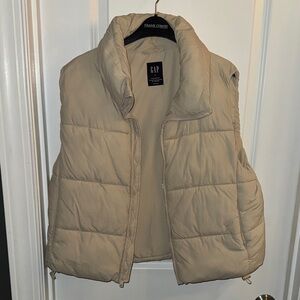 GAP Beige Quilted Vest